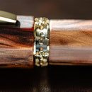 Visconti Fountain Pen - Medici Briarwood - Yellow Gold Trims - EndlessPens