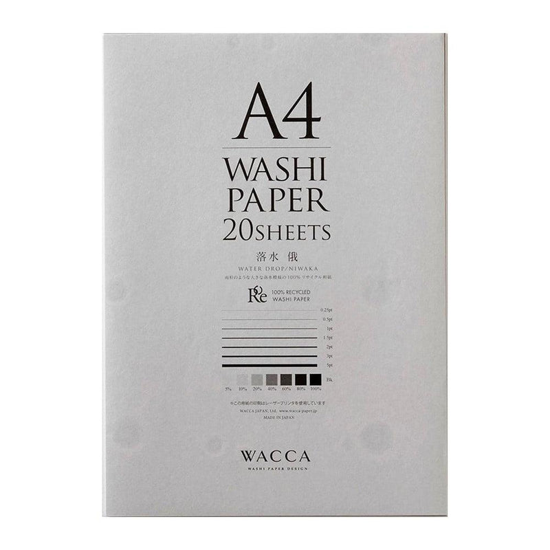 WACCA Washi Paper (20 Sheets) - Water Drop Niwaka