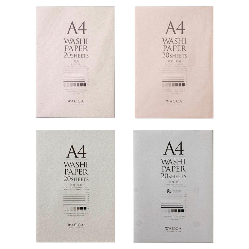 WACCA Washi Paper (20 Sheets) - A4 Sheets