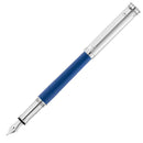 Waldmann Solon Fountain Pen (Stainless Steel) - Capri Blue