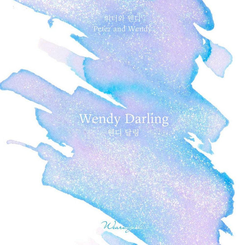 Wearingeul Peter and Wendy Ink Bottle (30ml) - Wendy Darling - Swatch