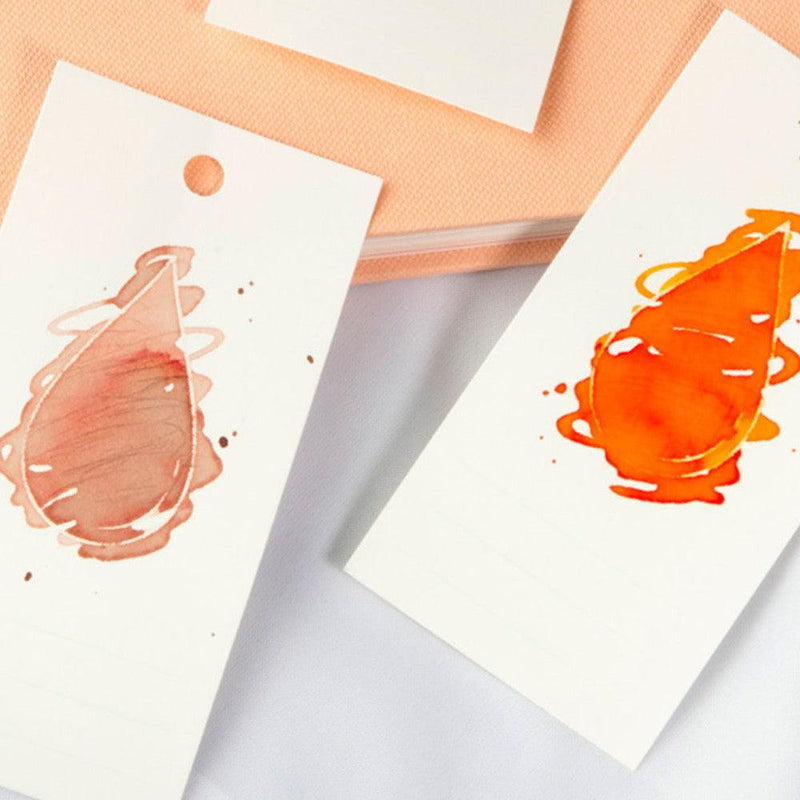Wearingeul Drop Color Ring Type Ink Swatch Card (100 Sheets) - Two Ink Card Swatches | EndlessPens