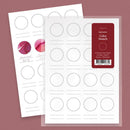 Wearingeul 16 Rounds Ink Swatch Paper (A5) - Two Sheets On Pink Background | EndlessPens