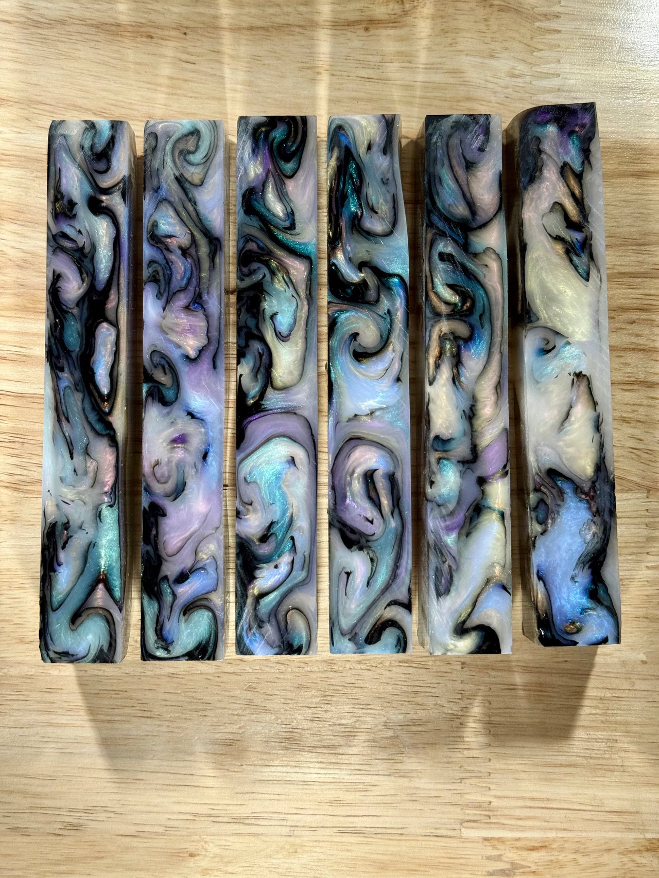 Skittles Abalone Pen Blanks