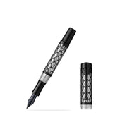 Laban Flora Fountain Pen - Black (Cap and Nib)